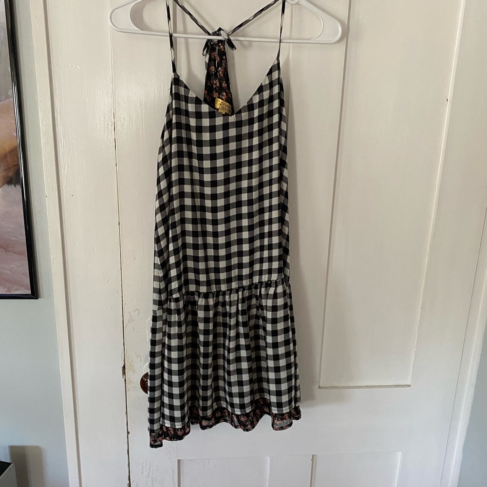 Flowy multi patterned dress